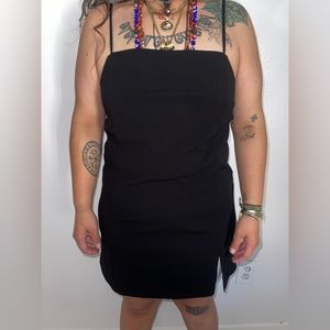 Strappy black dress